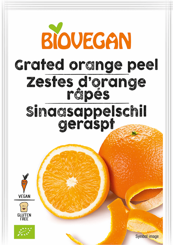 Biovegan Zeste d'orange sans lactose et sans gluten bio 9g